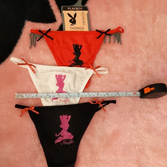 Playboy 3 thongs naughty - Picture 1 of 4